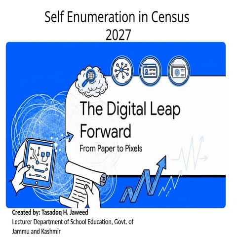 Self-Enumeration in Census 2027: India's First Digital Census Data ...