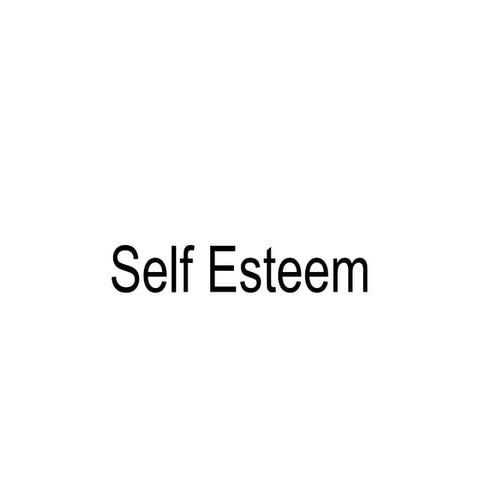 self esteem.ppt