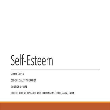 Building Healthy Self-Esteem for Confidence and Emotional Wellbeing.