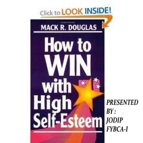 Self esteem ppt   copy - copy