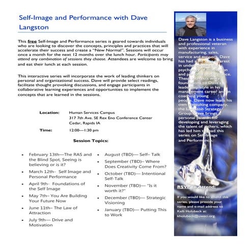 Self image and performance flyer