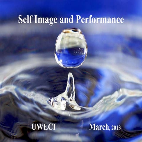 Self image and performance Mar 12, 2013
