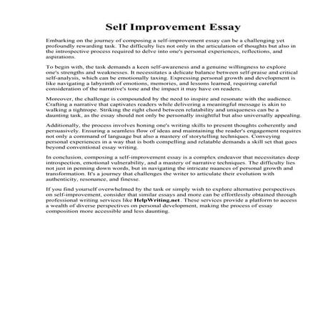 Self Improvement Essay.pdf