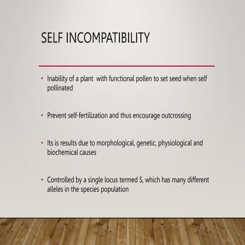 self incompatability.ppt