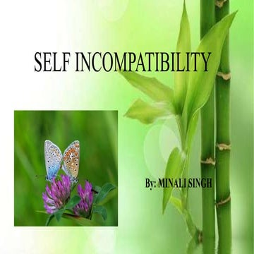 Self incompatibility