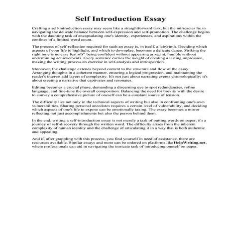 Self Introduction Essay.pdf