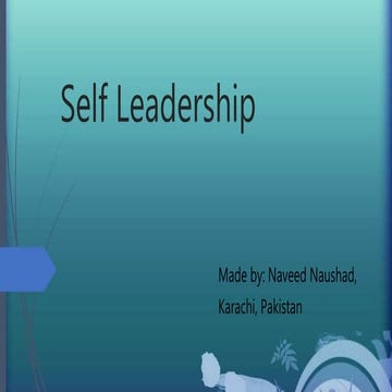 Self leadership