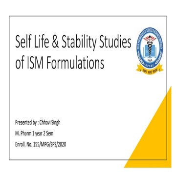 Shelf Life of Indian System of Medicine (ISM).pptx
