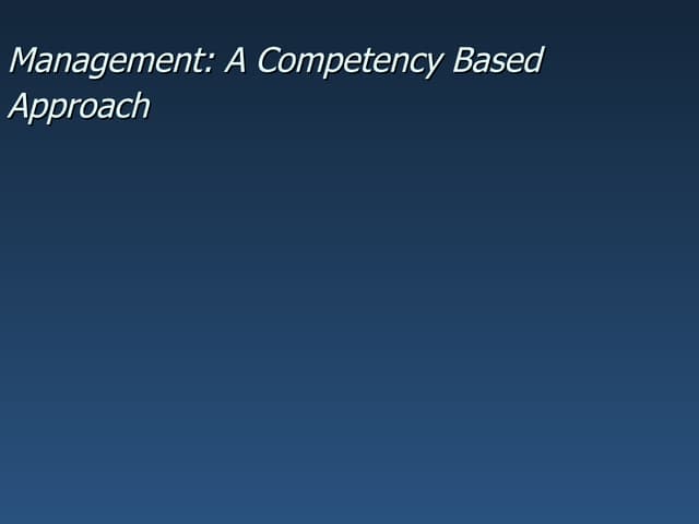 Self management