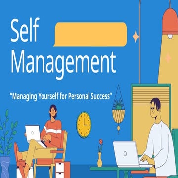 SELF MANAGEMENT.pptx the way for students to manage themeselves
