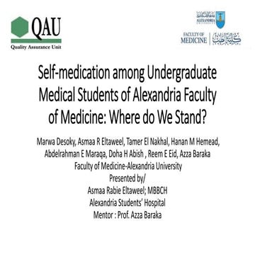 Self medication master slide