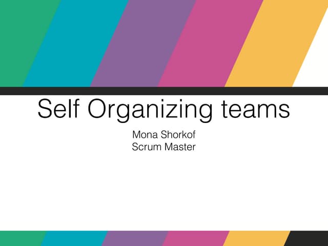 Self organizing