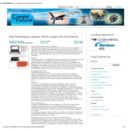 Self recharging laptops: Work longer with confidence