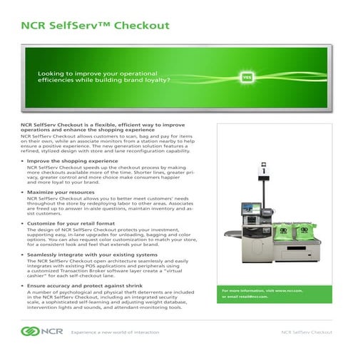 Selfserv Checkout Ds