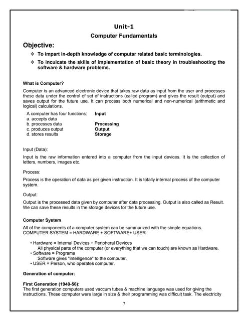 Computer science class 11th, kseeb notes