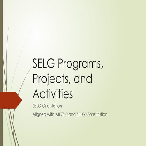 Comprehensive General Plan of Action for SSLG and SELG SY 2025-2026 | DOCX