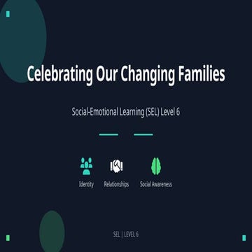 SEL - Celebrating Our Changing Families (Grade 6)