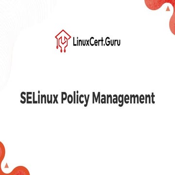 SELinux Policy Management in RHEL - RHCSA+.pdf