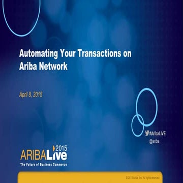 Automating Your Transactions on the Ariba Network