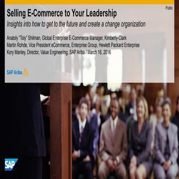 Selling E-Commerce to Your Leadership