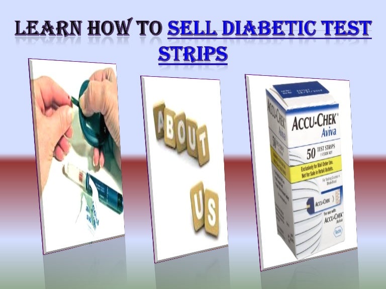 Sell diabetic test strips