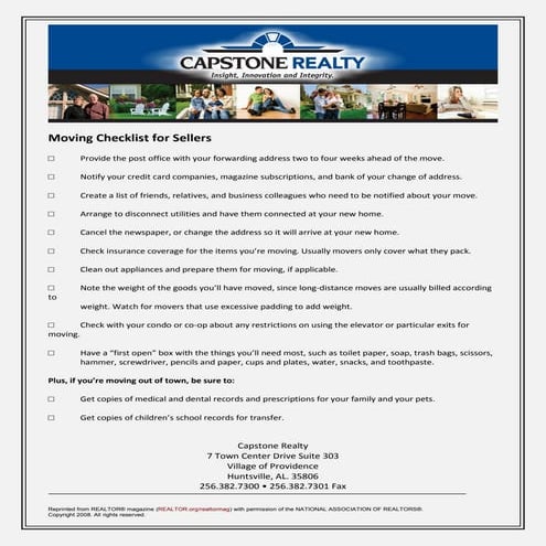 The ultimate moving out checklist | PDF