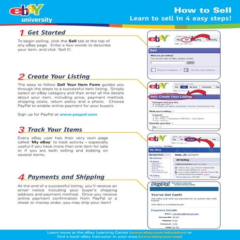 How to sell on ebay | PPTX