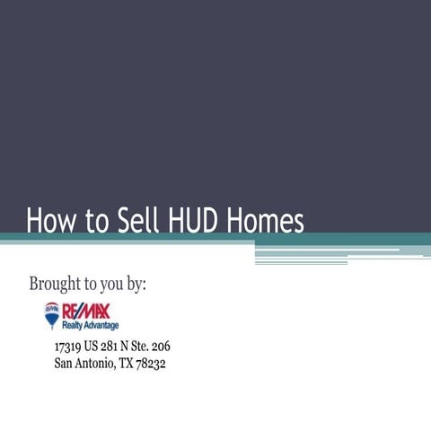 How to Sell HUD Homes