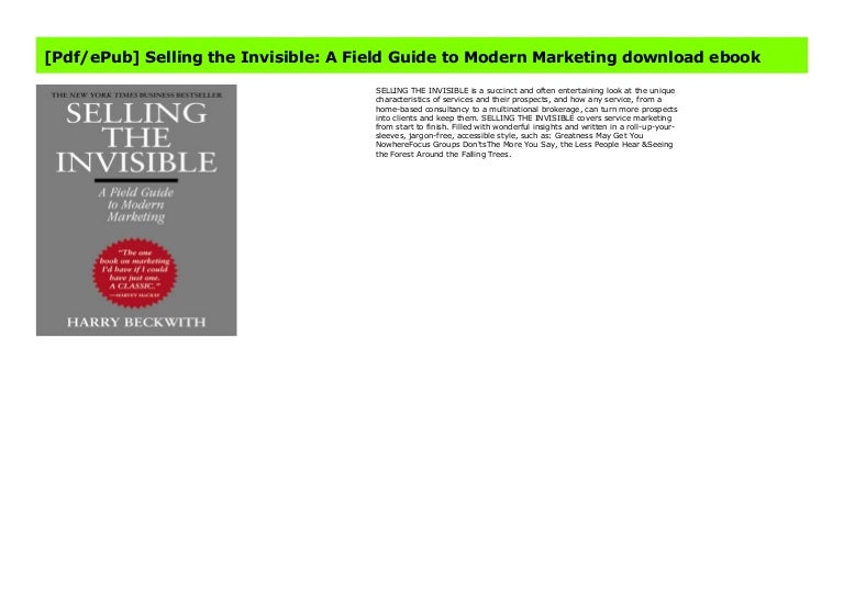 Selling the invisible free pdf download Selling the invisible free pdf download