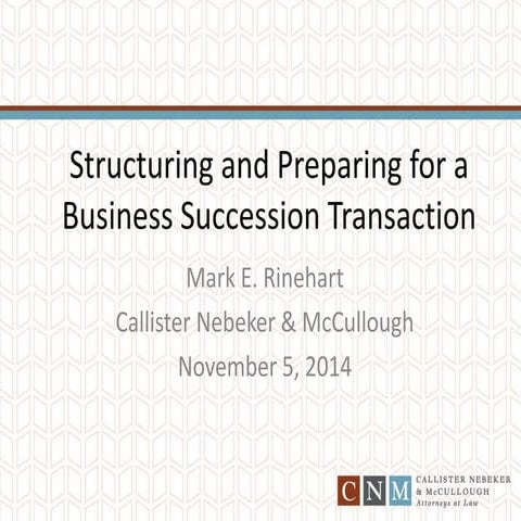 How to Structure a Business to Sell