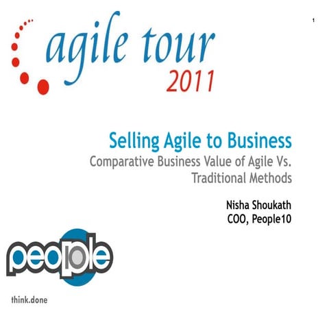 Selling agile to business nisha shoukath