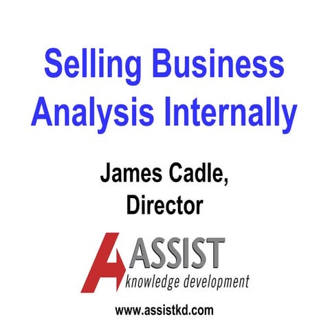 +AUDIO Selling Business Analysis Internally