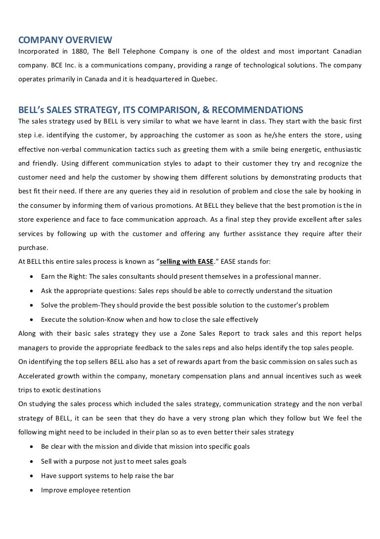 Selling bell executive_summary_final