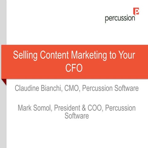 Selling Content Marketing to Your CFO