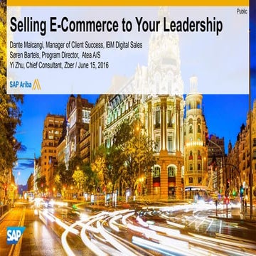 Selling E-Commerce to Your Leadership