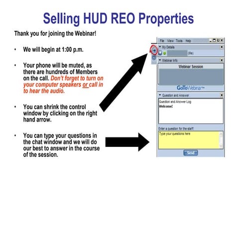 Selling hud reo's