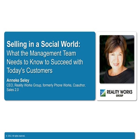 Selling In A Social World
