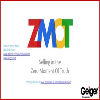 Selling in ZMOT (zero moment of truth)