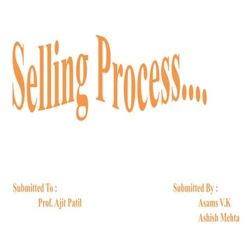 Selling process