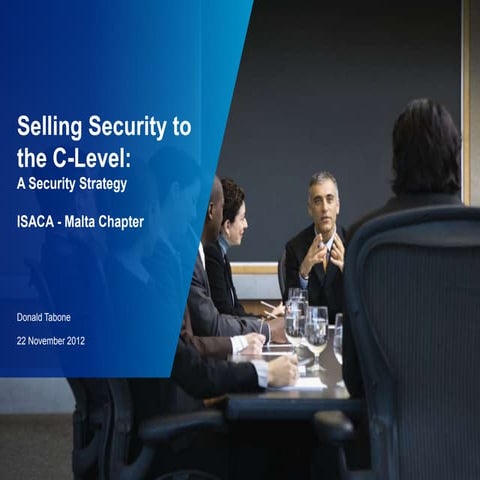 Selling security to the C-level