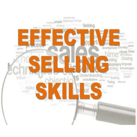 Effective Selling skills