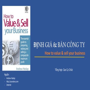 Selling your business, business valuation, startups