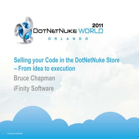 Selling your code in the DotNetNuke store