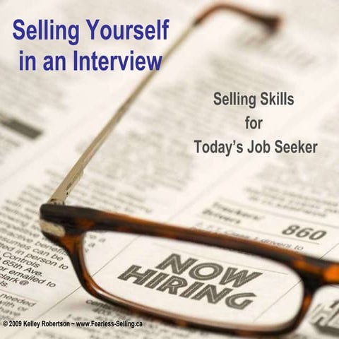 Selling Yourself In An Interview