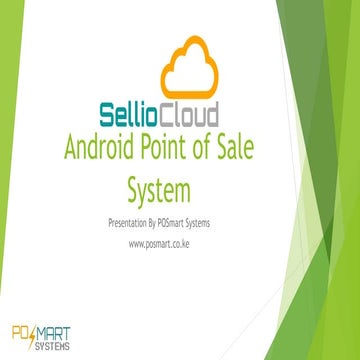 SellioCloud  Android Point of Sale