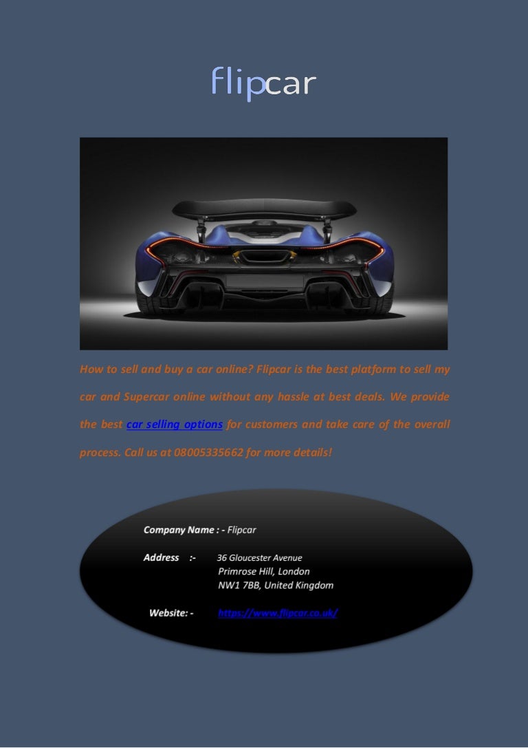 how do i sell my car online