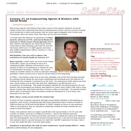 Sell or else — c21 on empowering agents & brokers w sm