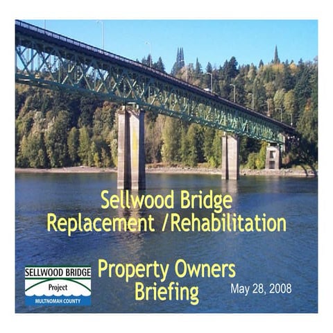 Sellwood Bridge Right Of Way Presentation 051808