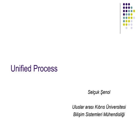 SelçUk şEnol   Unified Process