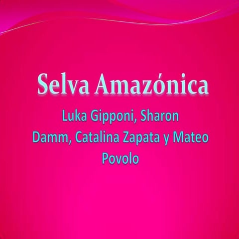 AMBIENTE: Selva 6º C